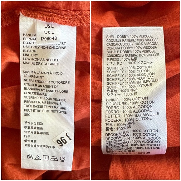 FREE PEOPLE L Mockingbird Maxi Dress in Rooibos Tea • Rust Orange Floral Eyelet - Picture 8 of 13